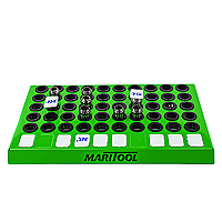 MariTool ER16 / SK10 50 Piece Metal Collet Tray - MariTool Green