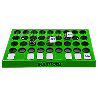 MariTool ER20 36 Piece Metal Collet Tray - MariTool Green