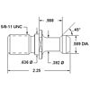 CAT40 1/2 END MILL HOLDER and NON COOLANT PULL STUD