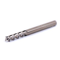 MariTool 1/8 3 Flute Carbide Micro Hone End Mill 45 Deg Helix .500 LOC