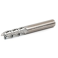 MariTool 1/4 3 Flute Carbide Micro Hone End Mill 45 Deg Helix .750 LOC