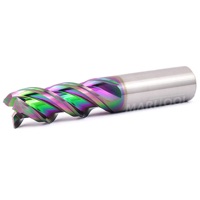 MariTool 1/8 3 Flute Rougher End Mill SE 45 Deg Helix .500 LOC DLC