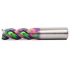 1/2 3 Flute Rougher End Mill SE 45 Deg Helix 1.0 LOC DLC