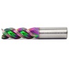 5/8 3 Flute Variable Flute End Mill 45 Deg Helix 2.0 LOC ZrN