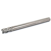 MariTool Reduced Shank 1/2 3 Flute Finisher 6.0 long X .472 Shank 45 Degree Helix