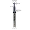 .031 2 Flute Ball Carbide Hard Milling End Mill .125 loc PVD