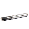 3/8 2 Flute PCD Tipped Square End Mill With Corner Radius - LH Grade