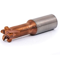 MariTool .625 Shank X .125 Flat Solid Carbide Variable Flute Thread Relief Cutter SiC Coated