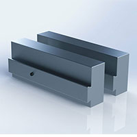 Orange Vise Bench Vise Soft Jaws - Aluminum