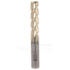 3/4 dia 3 Flute High Helix Carbide Rougher X 3.0 LOC ZrN Coated