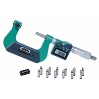 Insize USA Digital Screw Thread Micrometer 0-1