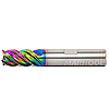 6mm 4 Flute High Feed End Mill with Chipbreaker .800 LOC ZrN