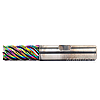 1/2 5 Flute High Feed End Mill with Chipbreaker 1.0 LOC ZrN .015R