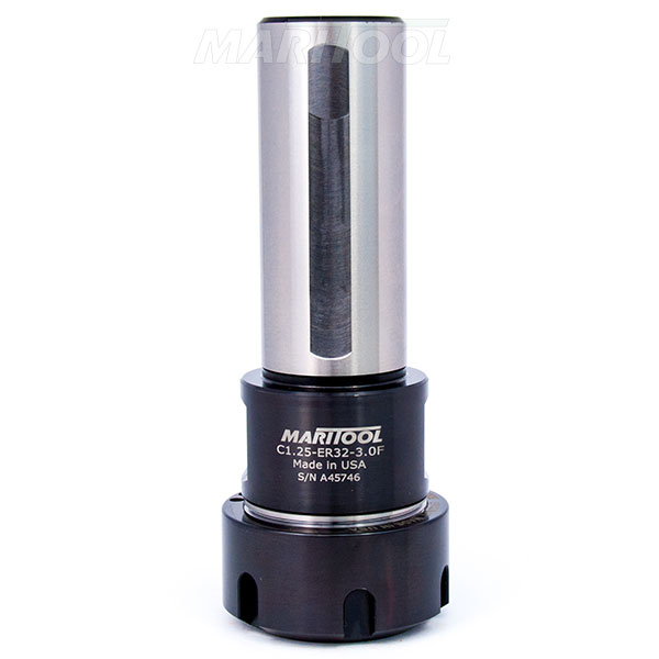 ER32 1.253.0F Straight Shank Collet Chuck with Flat Made in USA MariTool