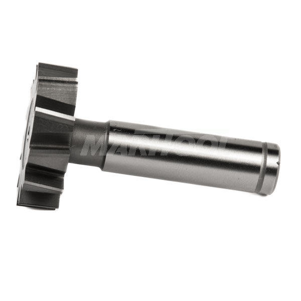F&D Tool Company 12380 Shank Type Woodruff Keyseat Cutter 1 1/4 Diameter Staggered Tooth 3/8 Width of Face High Speed Steel 