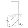1.0 5 Flute Sq .02 Corner Chamfer Carbide Finisher 1.5 loc TiAlN