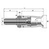 BT40 60 degree External Thread Pull Stud Gripper