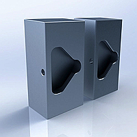Orange Vise Aluminum Soft Jaws for Delta 4 Vises - 4