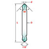 .1875 x 90 degree Duo-Mag Cobalt Spotting Drill RedX Coated