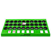 MariTool ER25 / SK16 30 Piece Metal Collet Tray - MariTool Green