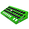 ER25 / SK16 30 Piece Metal Collet Tray - MariTool Green