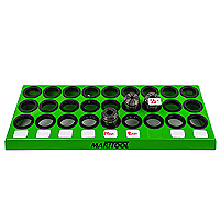 MariTool ER32 27 Piece Metal Collet Tray - MariTool Green