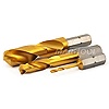 HSS Tin Coated Stub Length Drill .2756 dia (7mm) Hex Shank