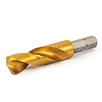 Nachi HSS Tin Coated Stub Length Drill .315 dia (8mm) Hex Shank