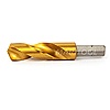HSS Tin Coated Stub Length Drill .3937 dia (10mm) Hex Shank