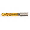HSS Tin Coated Stub Length Drill .2756 dia (7mm) Hex Shank