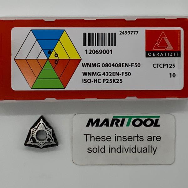 Ceratizit WNMG080408EN F50 CTCP125 ( WNMG432EN F50 )