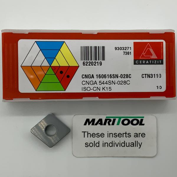 Ceratizit CNGA160616SN 028C CTN3110 ( CNGA544SN 028C )