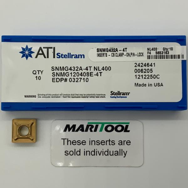 ATI Stellram SNMG120408E 4T NL400 ( SNMG432A 4T )