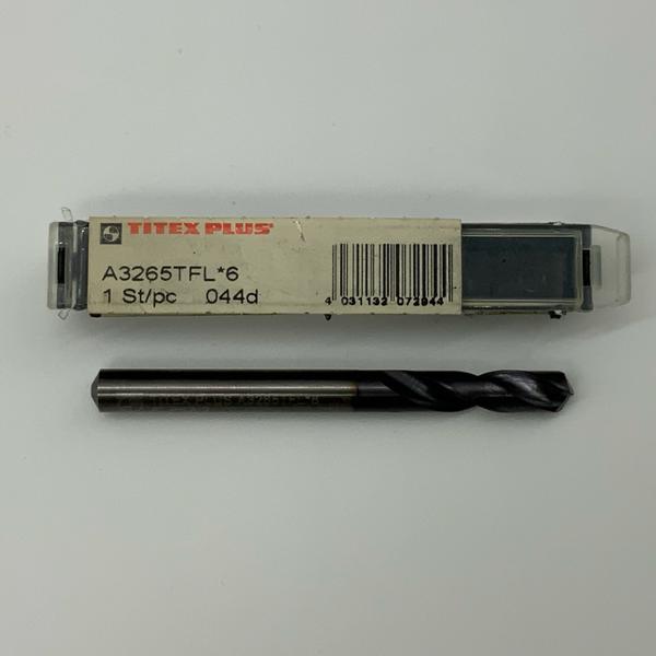 Titex Solid Carbide 2 Flute Drill .2362 (6mm) Cutting Dia X .95 Flute Length