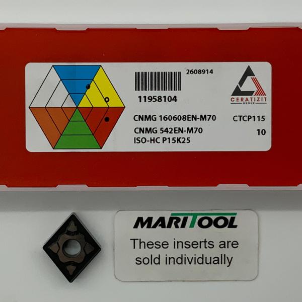 Ceratizit CNMG160608EN M70 CTCP115 ( CNMG542EN M70 )