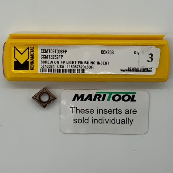 Kennametal CCMT09T308FP KCK20B ( CCMT3252FP )