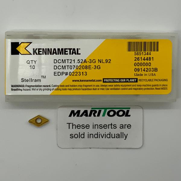 Kennametal DCMT070208E 3G NL92 ( DCMT21.52A 3G )