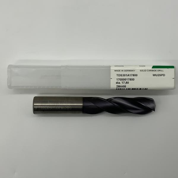 Widia Solid Carbide 2 Flute Drill .7008 (17.8mm) Cutting Dia X 2.55 Flute Length