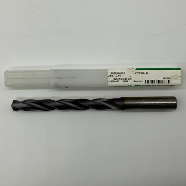 Widia Solid Carbide 2 Flute Drill .3976 (10.10mm) Cutting Dia X 3.36 Flute Length Coolant Thru