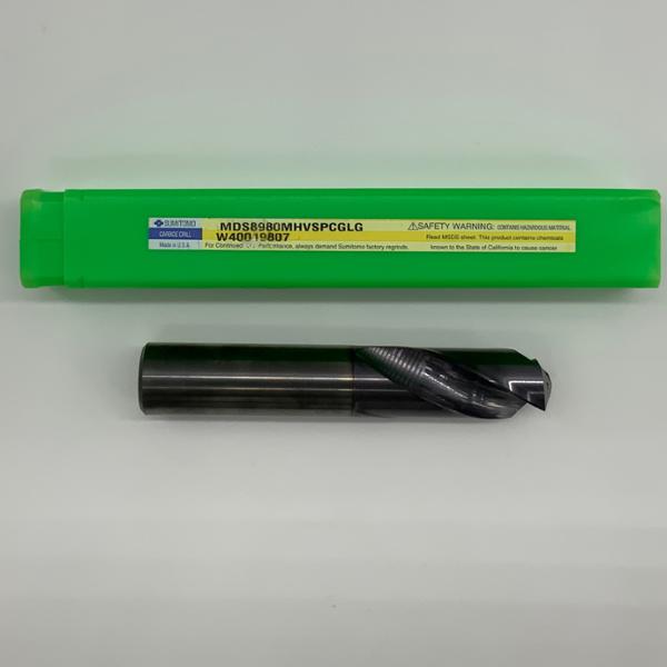 Sumitomo Solid Carbide 2 Flute Drill .898 (22.8mm) Cutting Dia X 1.64 Flute Length Coolant Thru