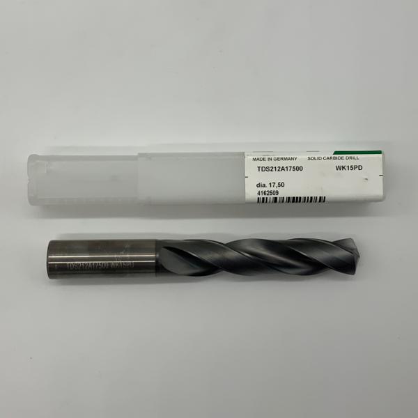 Widia Solid Carbide 2 Flute Drill .6890 (17.5mm) Cutting Dia X 3.30 Flute Length