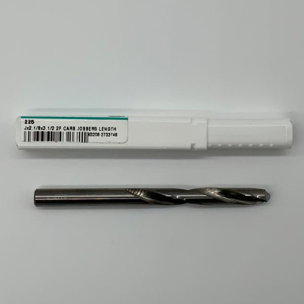 Metal Removal Solid Carbide 2 Flute Drill .2770 (J) Cutting Dia X 1.9 Flute Length