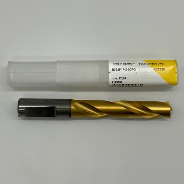 Kennametal Solid Carbide 2 Flute Drill .6850 (17.40mm) Cutting Dia X 3.32 Flute Length Coolant Thru