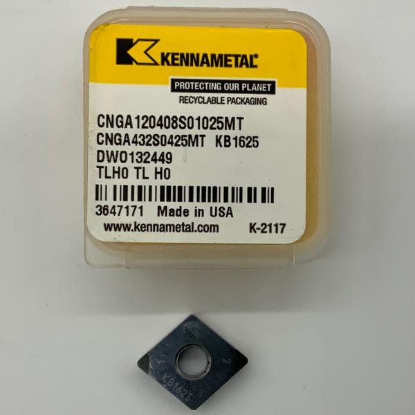 Kennametal CNGA120408S01025MT KB1625 ( CNGA432S0425MT )
