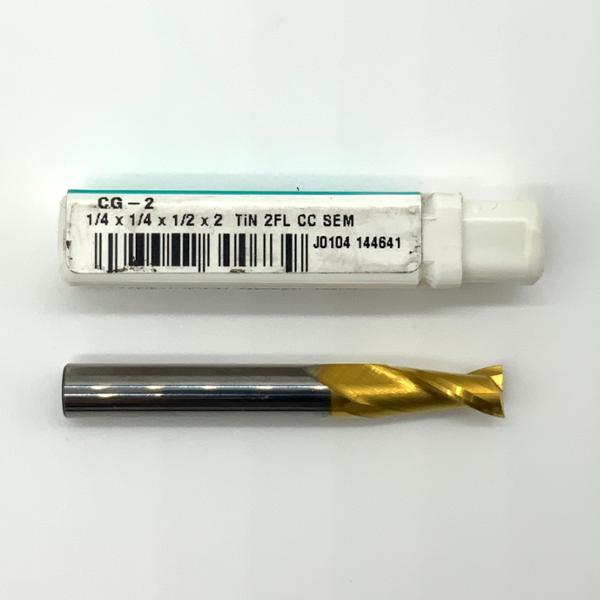 Metal Removal Solid Carbide 2 Flute Endmill .2500 (1/4”) Cutting Dia X .50 Flute Length