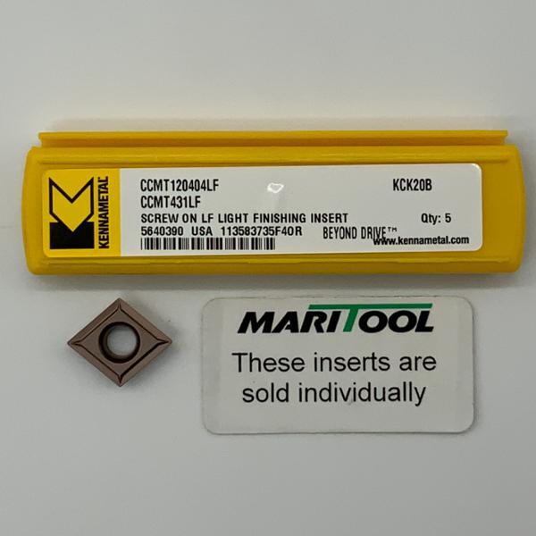 Kennametal CCMT120404LF KCK20B (CCMT431LF)
