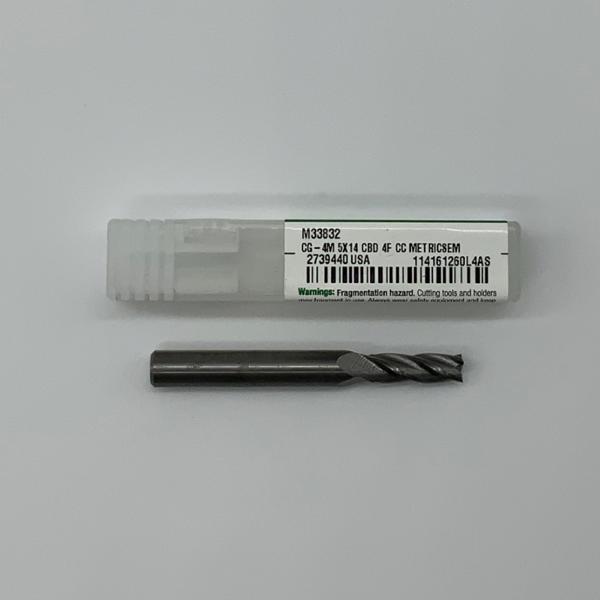 Widia Solid Carbide 4 Flute Endmill .1969 (5mm) Cutting Dia X .55 Flute Length