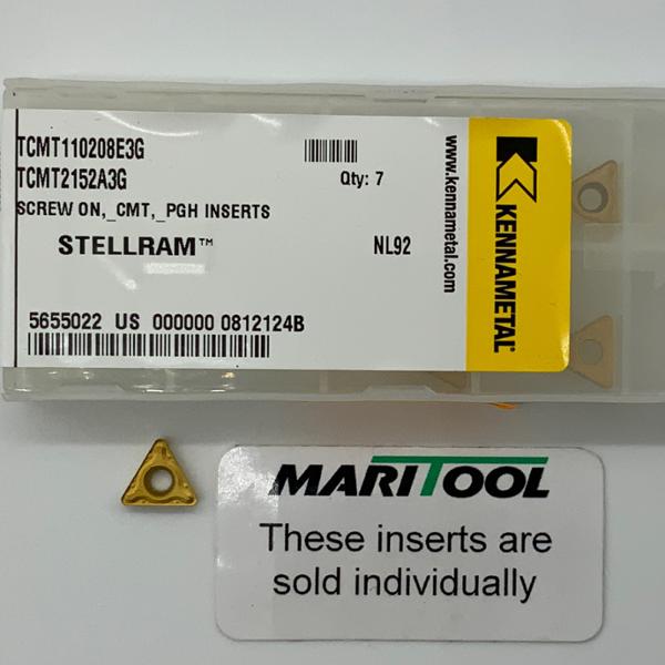 Kennametal TCMT110208E3G NL92 ( TCMT2152A3G )