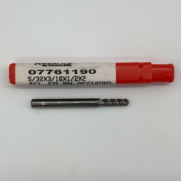 Cheboygan Solid Carbide 4 Flute Ball Endmill .1563 (5/32”) Cutting Dia X .50 Flute Length