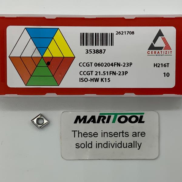 Ceratizit CCGT060204FN 23P H216T ( CCGT21.51FN 23P )